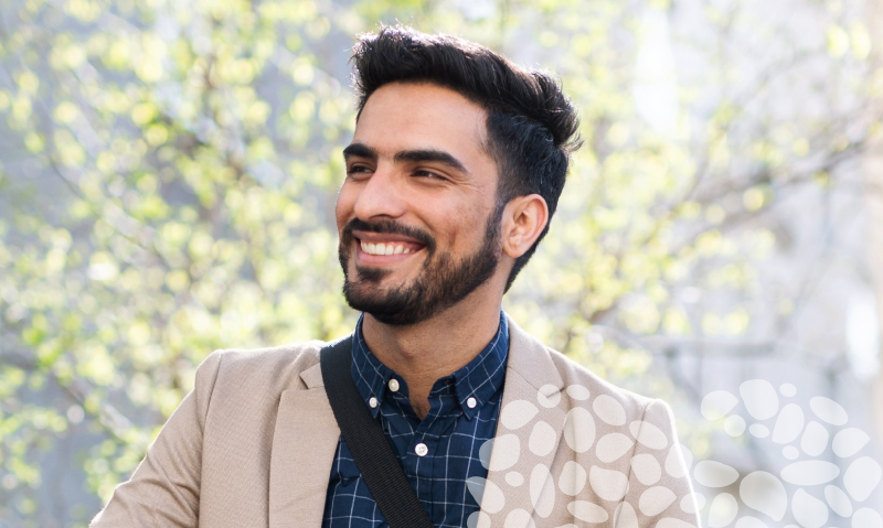 man in tan blazer